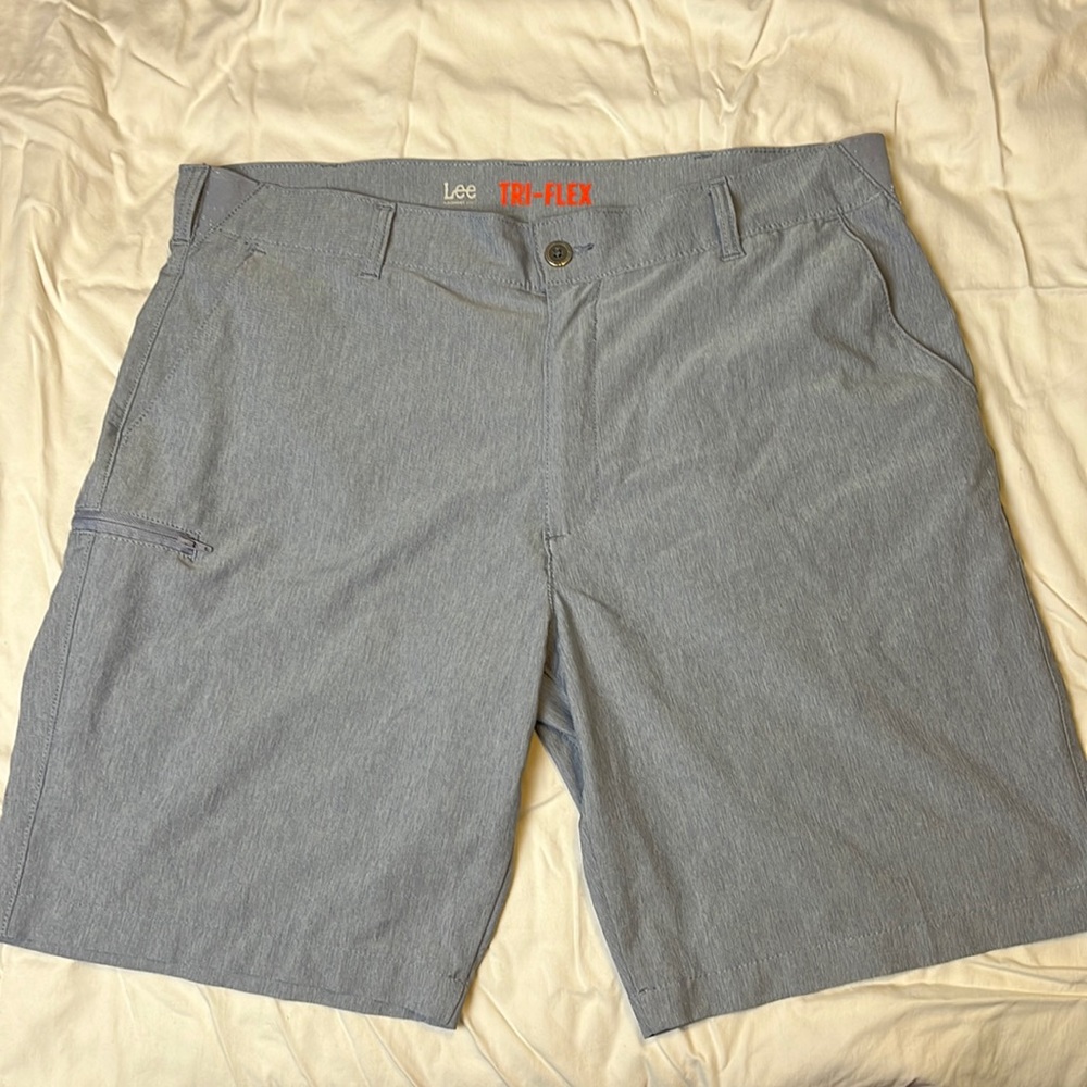 Mens Lee Tri-Flex shorts Grey size 38
